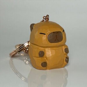 Capybara-Sculpture-Keychain